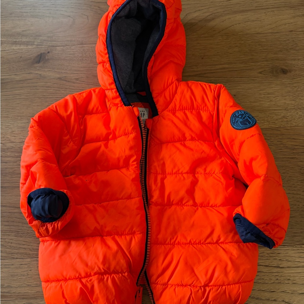 GAP babygap 18m 24m Orange baby Kids Puffer Jacket winter coat